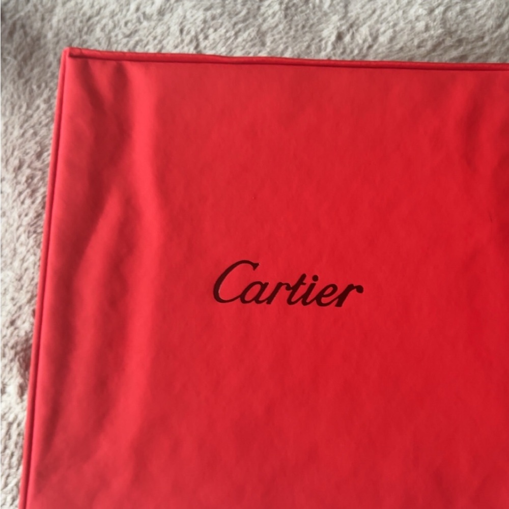 Cartier Bright Red Branded Box with Black Logo